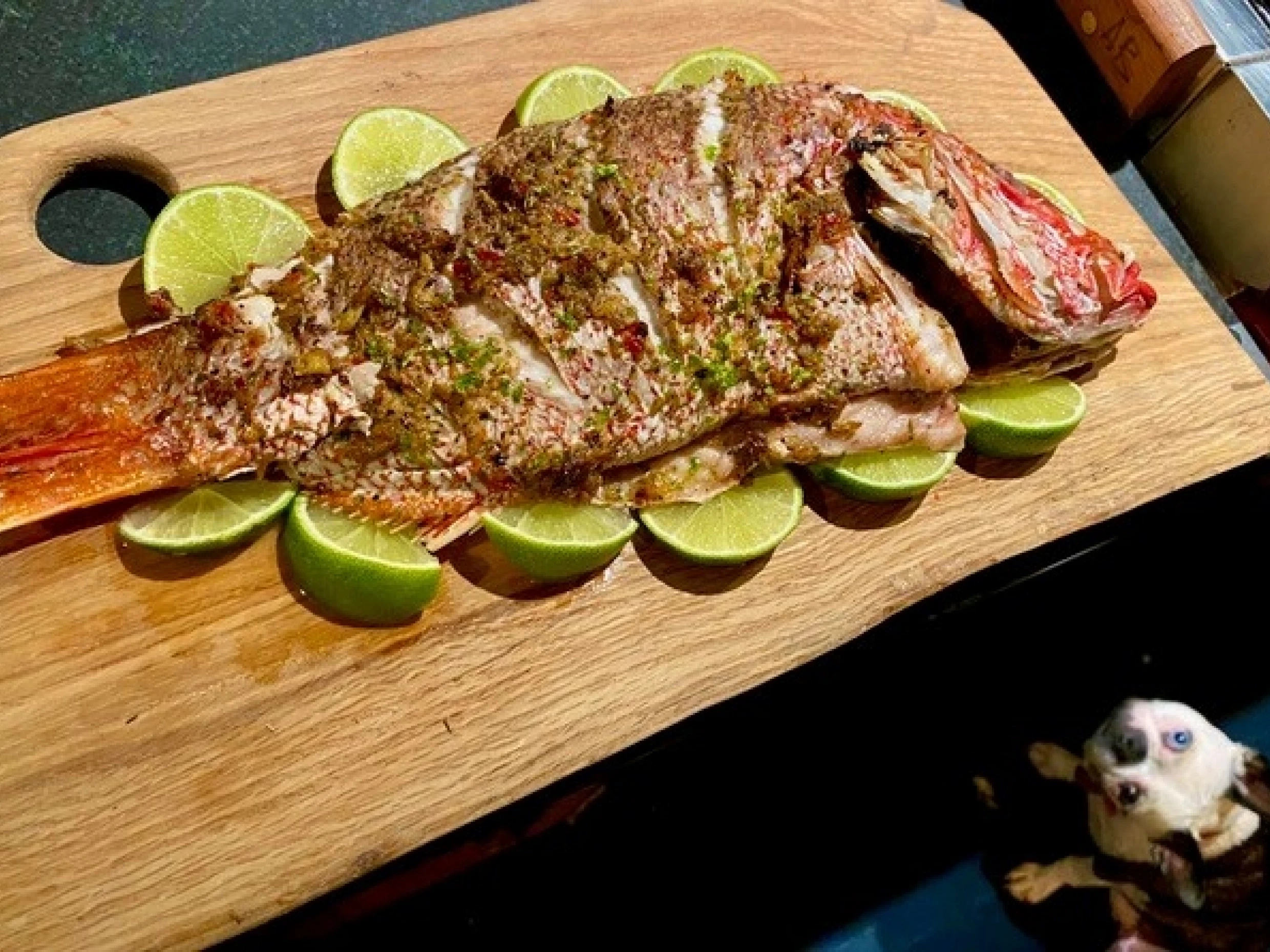 oven baked red snapper