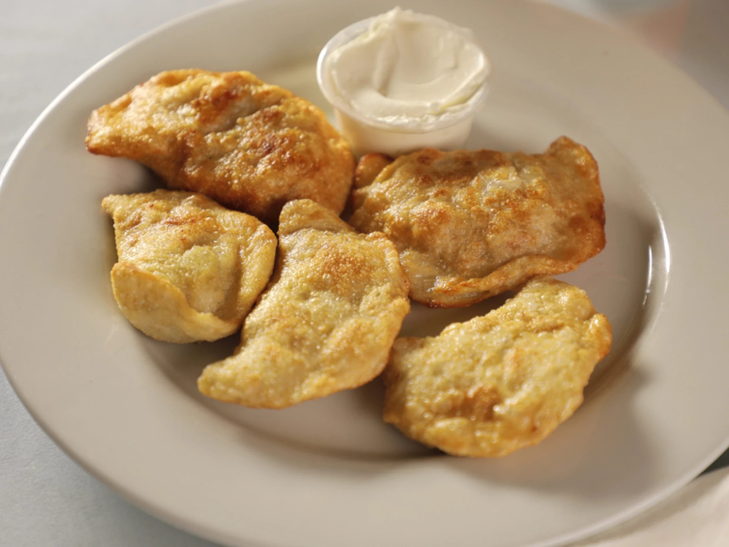 smoked ham stuffed pierogi