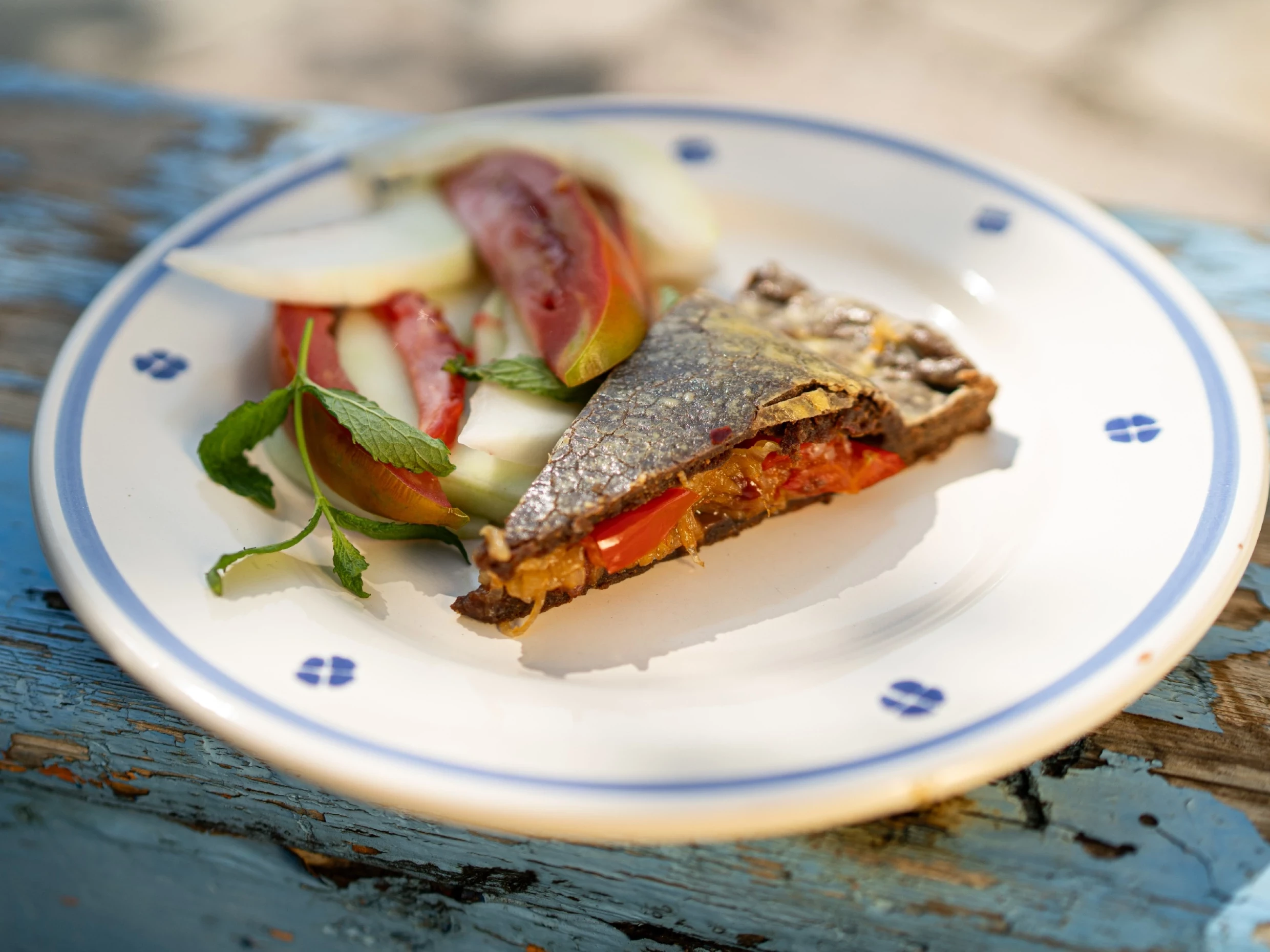 Pitta di Cipolle alle Carube