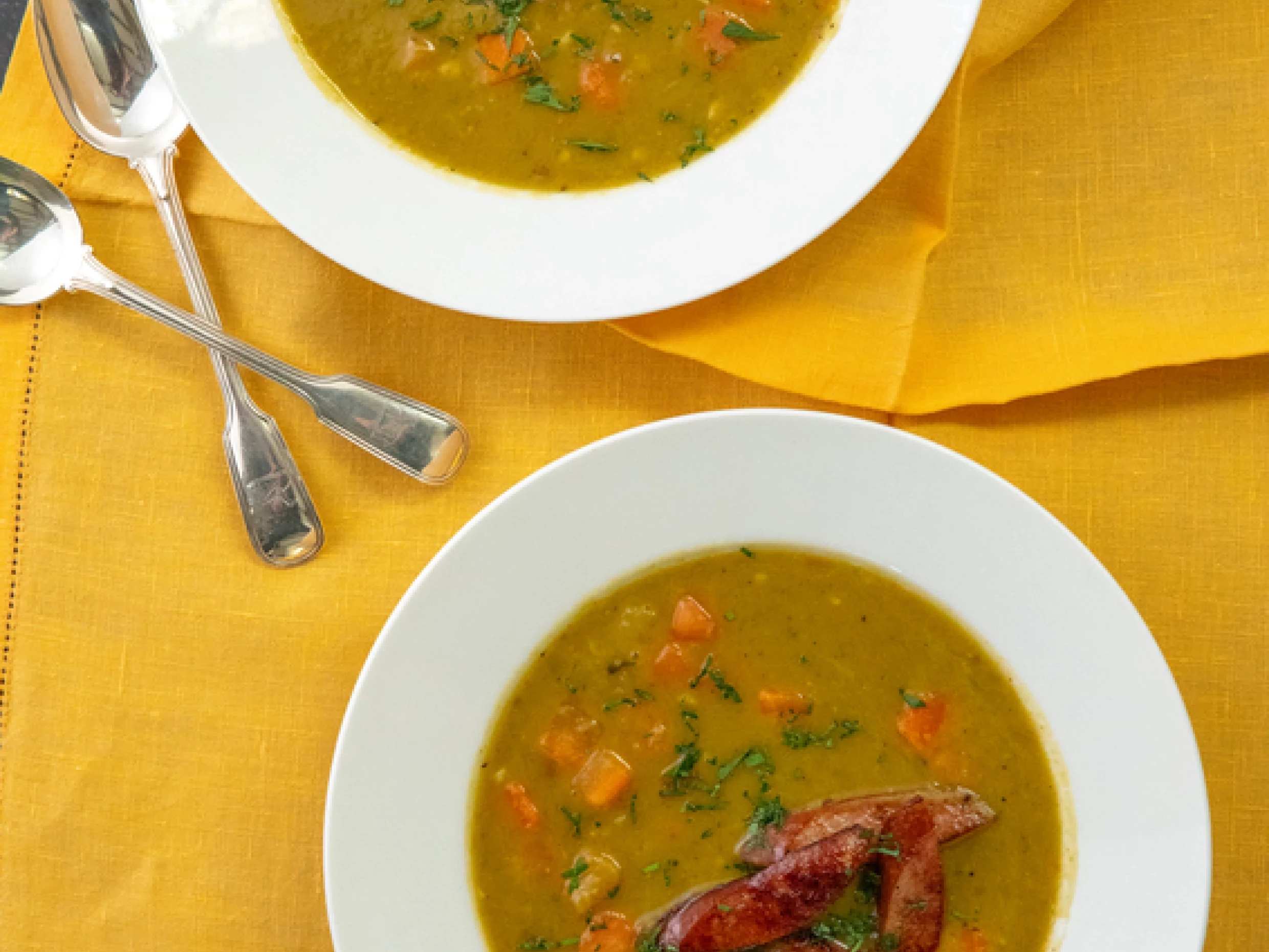 slow cooker split pea soup