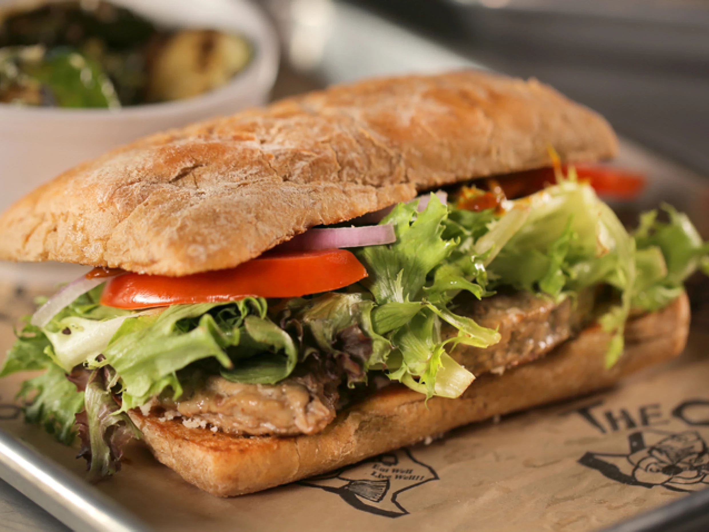 latin-spiced lamb burger