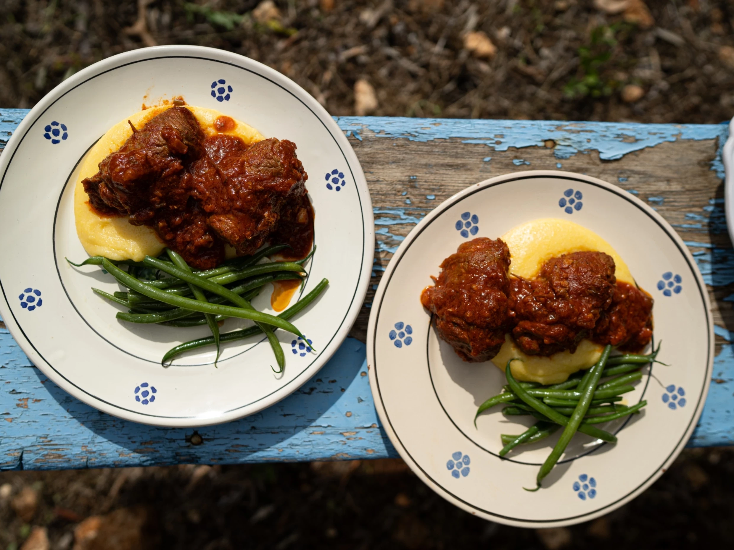 Brasciole al Sugo con Polenta