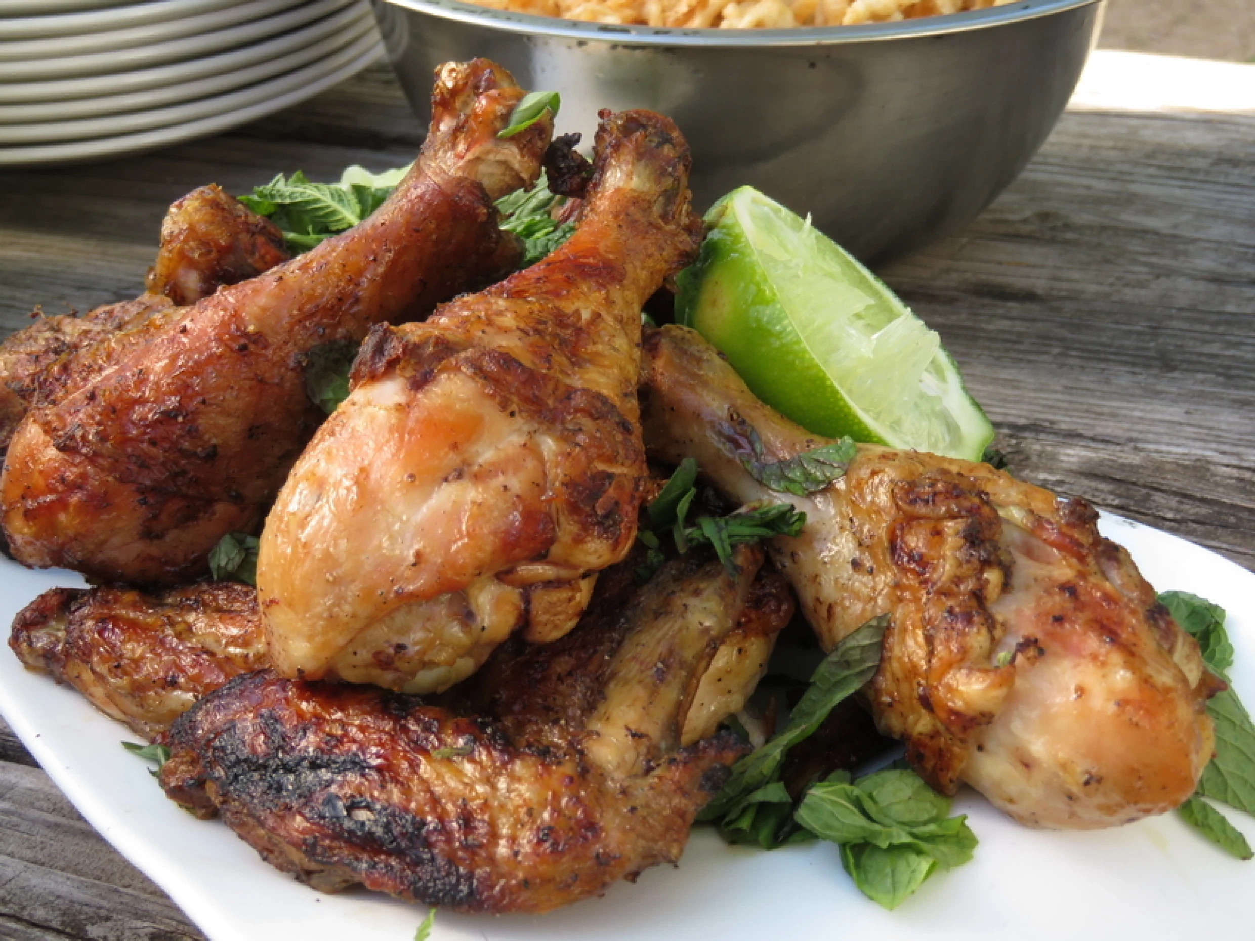 roasted chicken legs