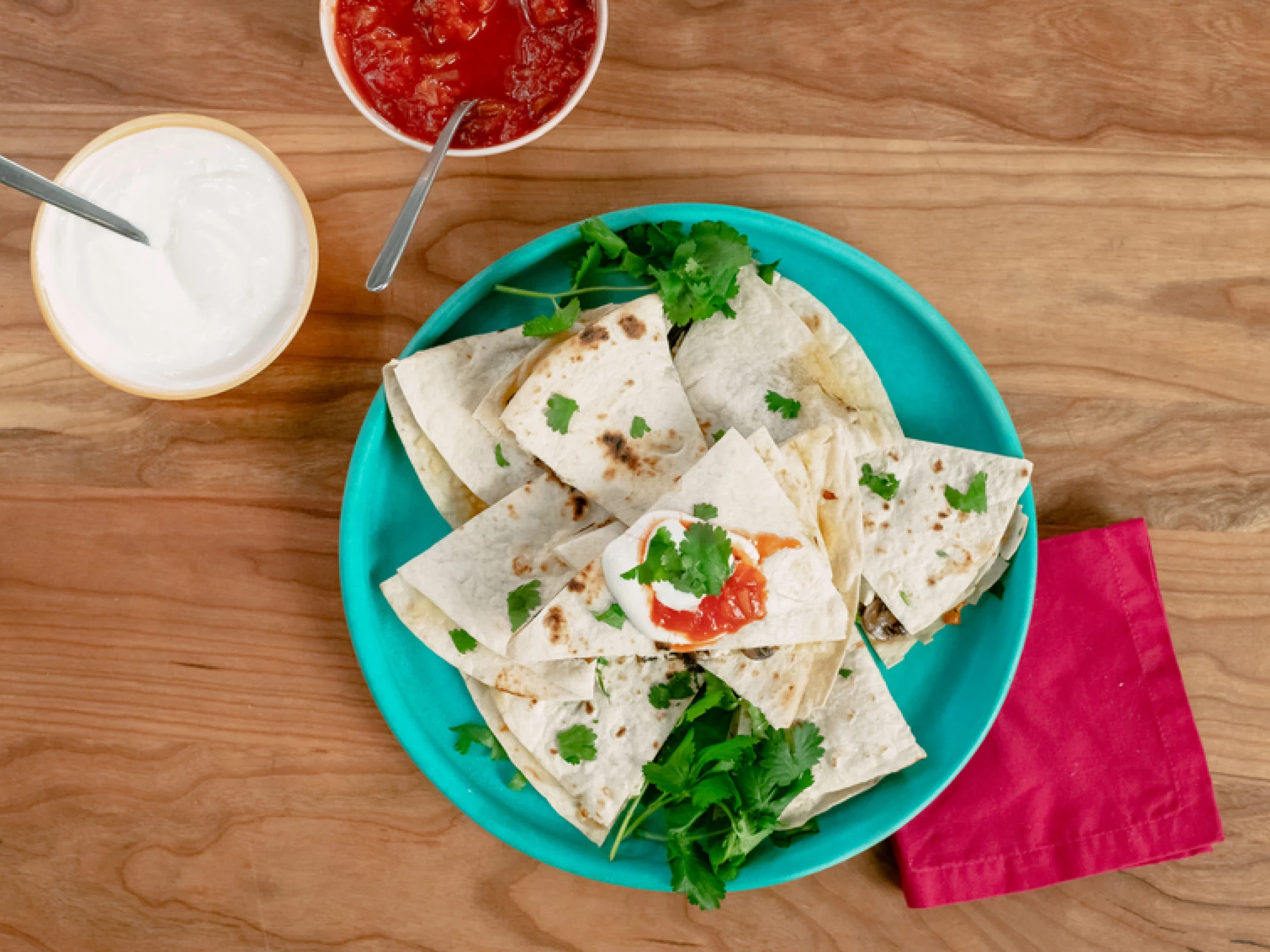 quesadillas