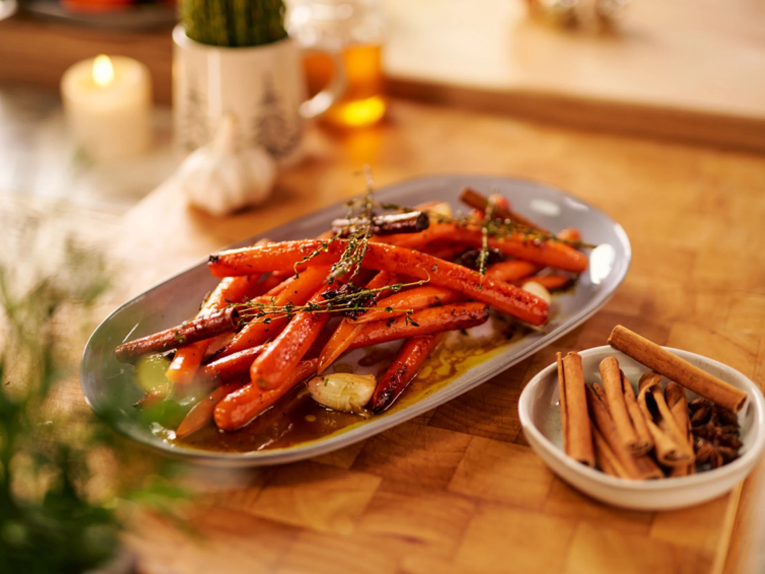 Marcus Wareing's Roast carrots with christmas spices