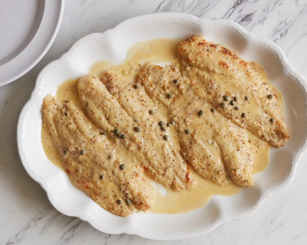 Mustard-roasted fish Recipe | Food Network UK