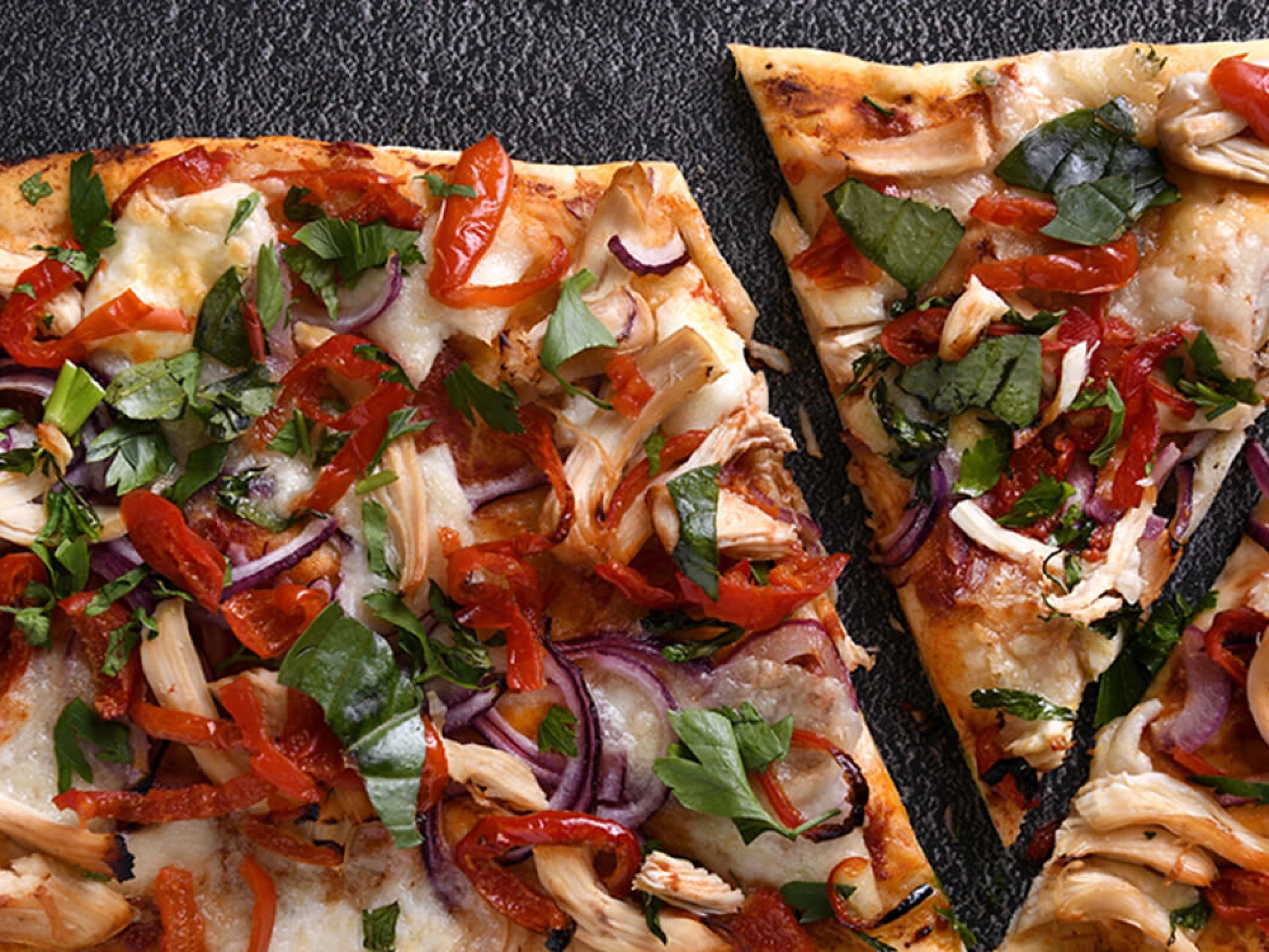 peppadew rustic pizza