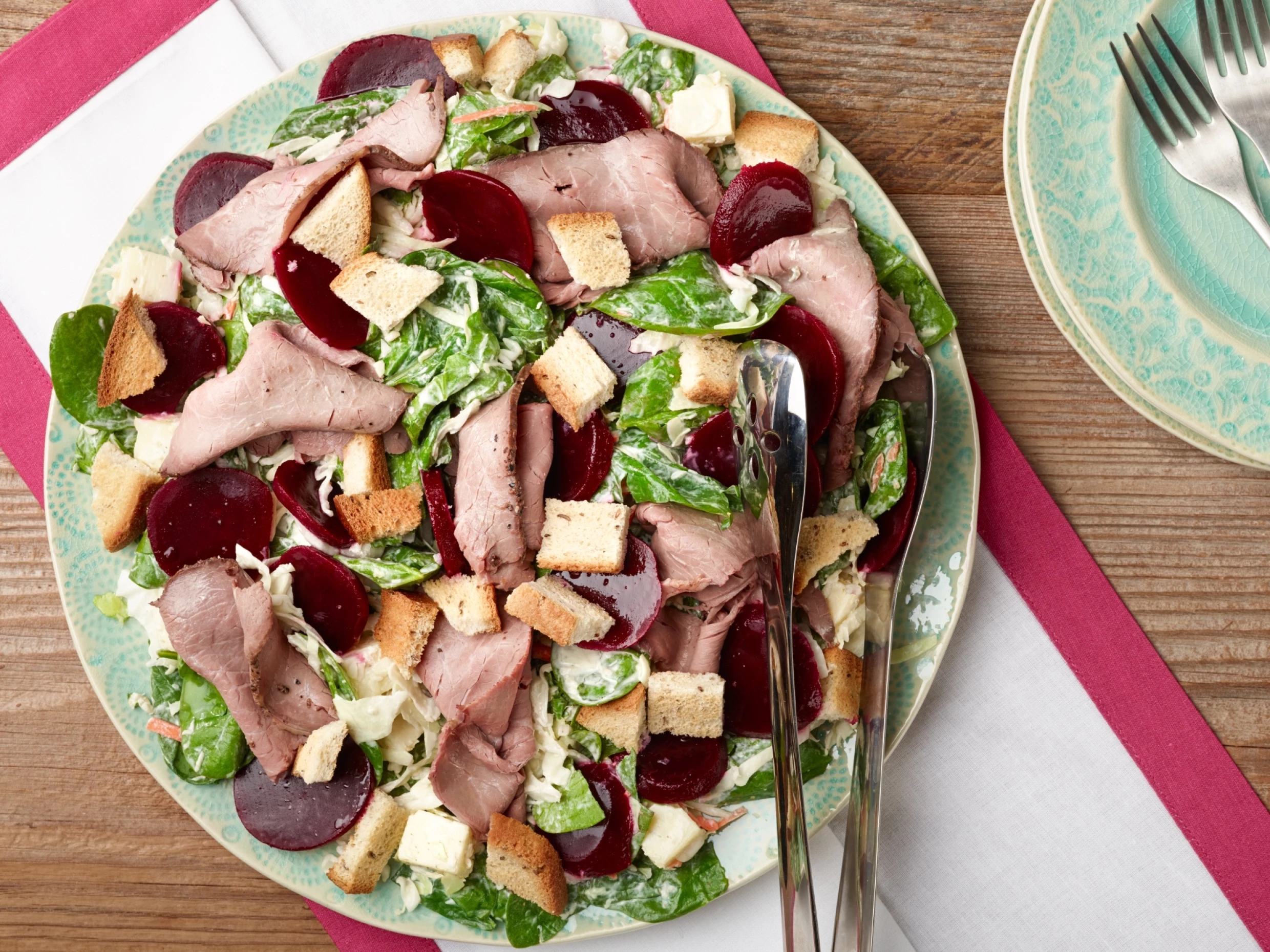 beef and beet salad