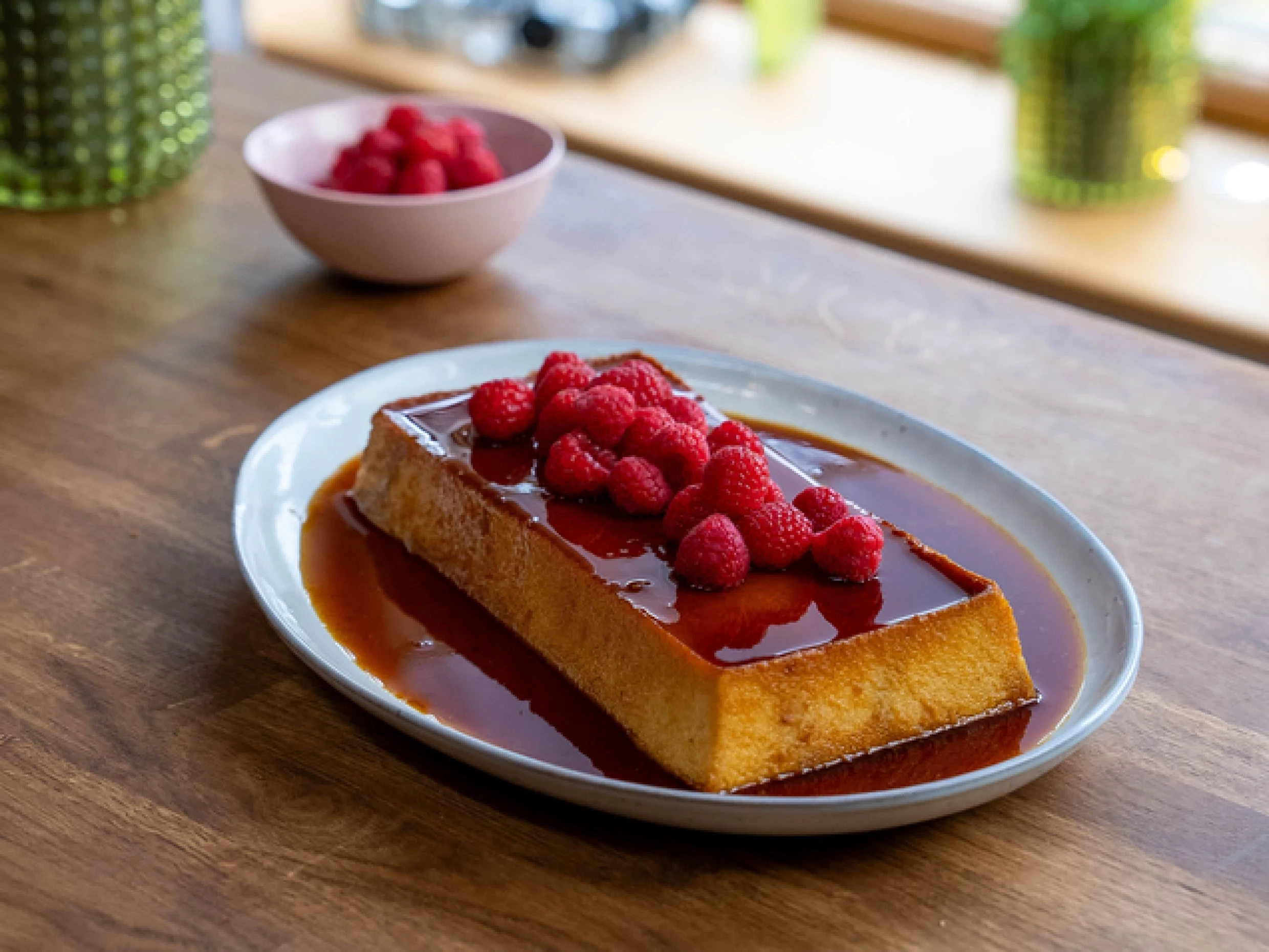 Catalan custard flan