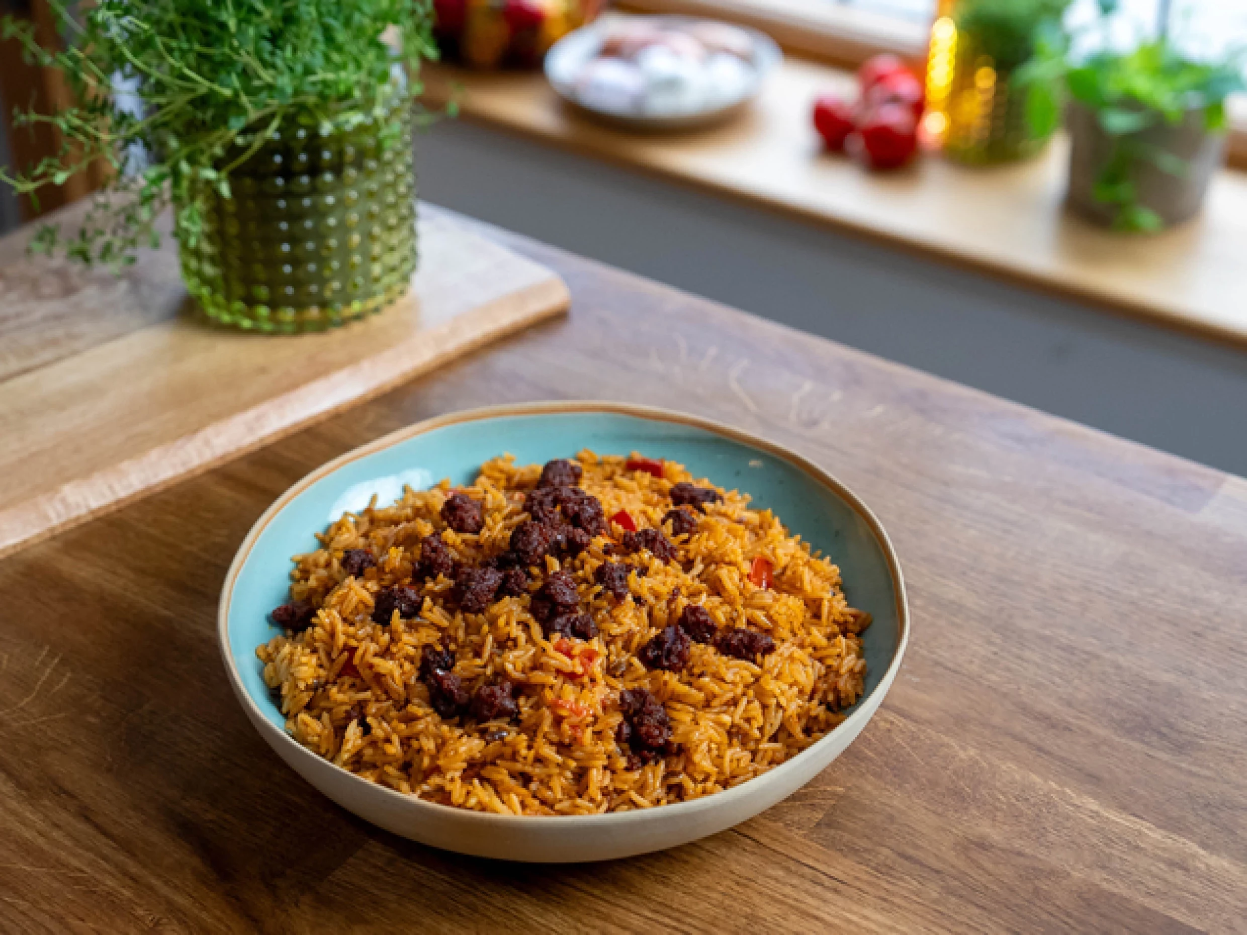 red spicy rice