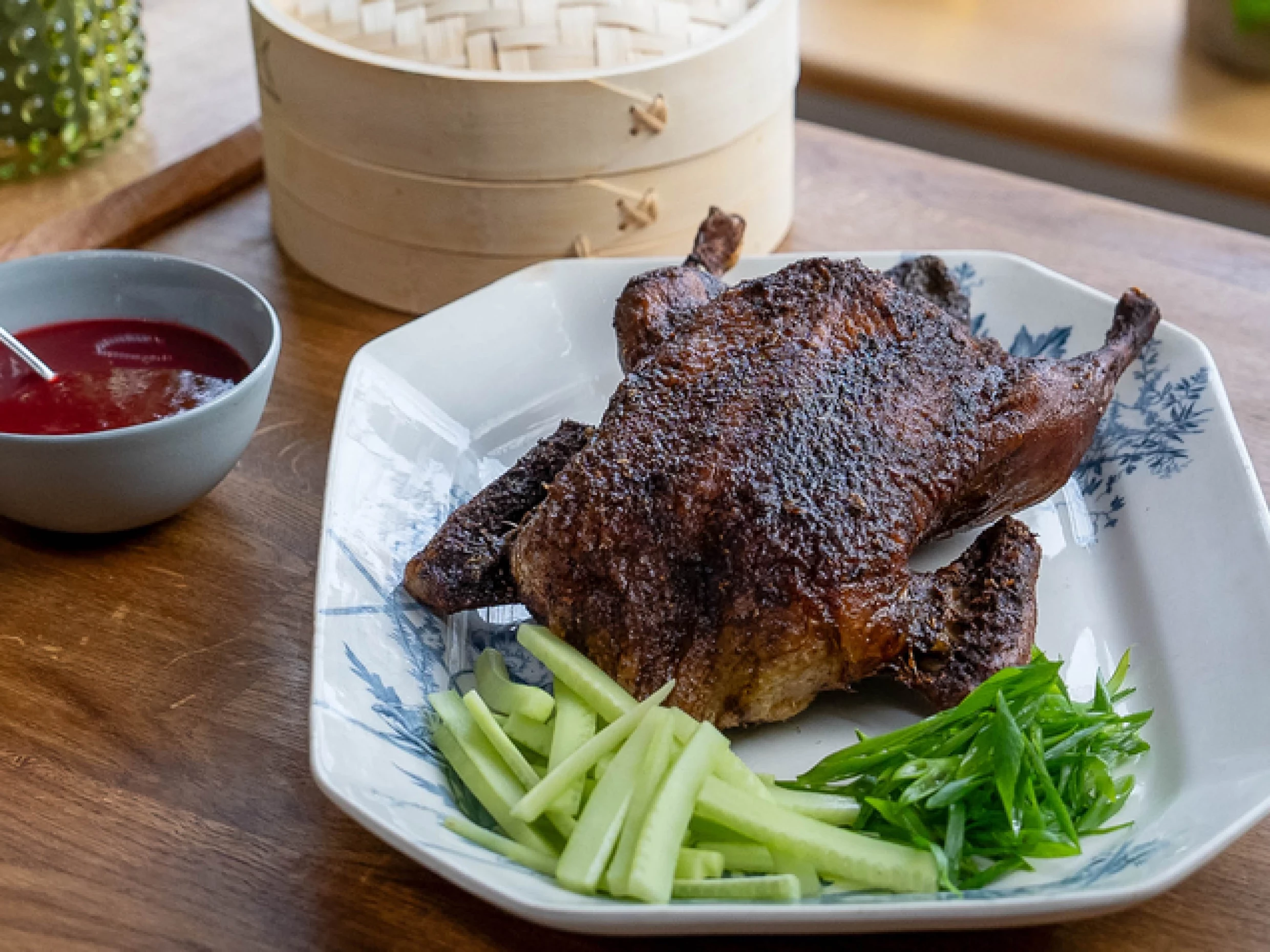 Roast Five-Spice Duck with Plum Sauce