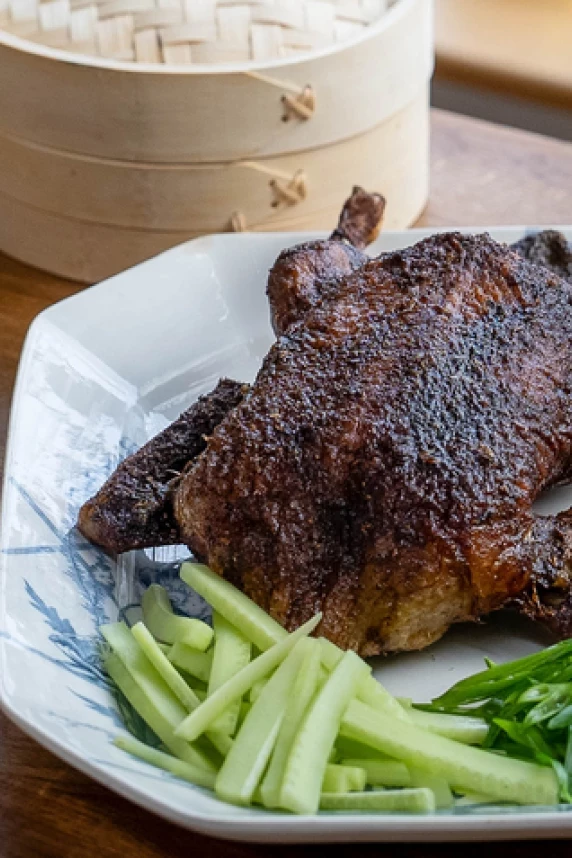 Roast Five-Spice Duck with Plum Sauce