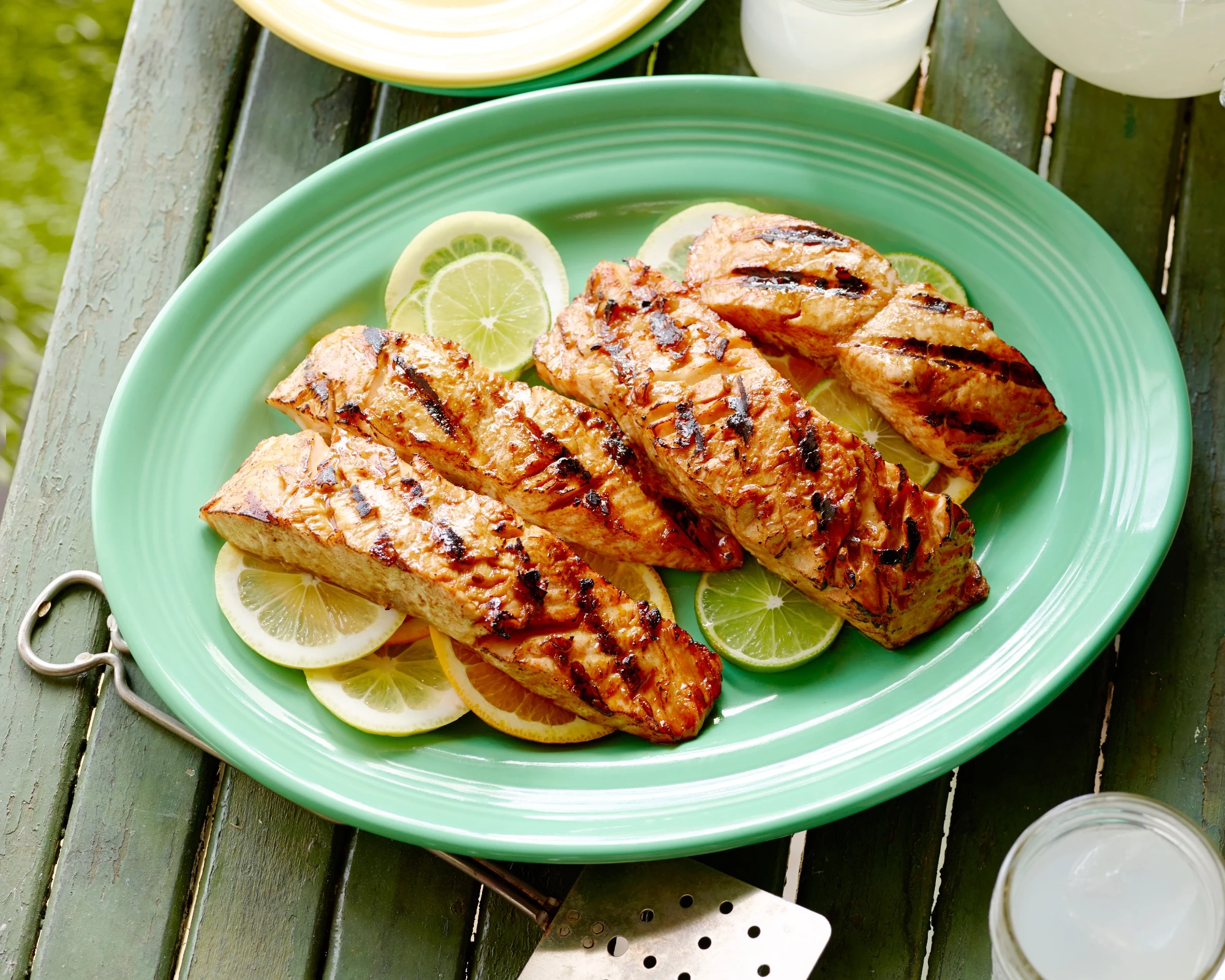 Triple Citrus Glazed Grilled Salmon Recipe | Food Network UK