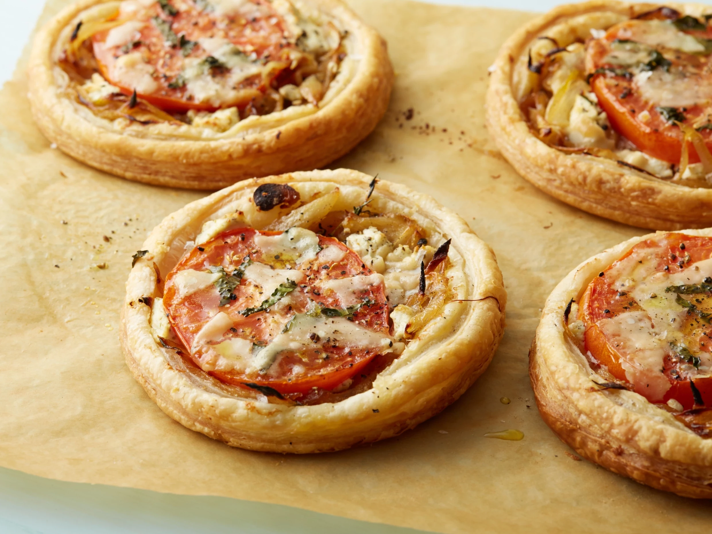 tomato and goat's cheese tarts