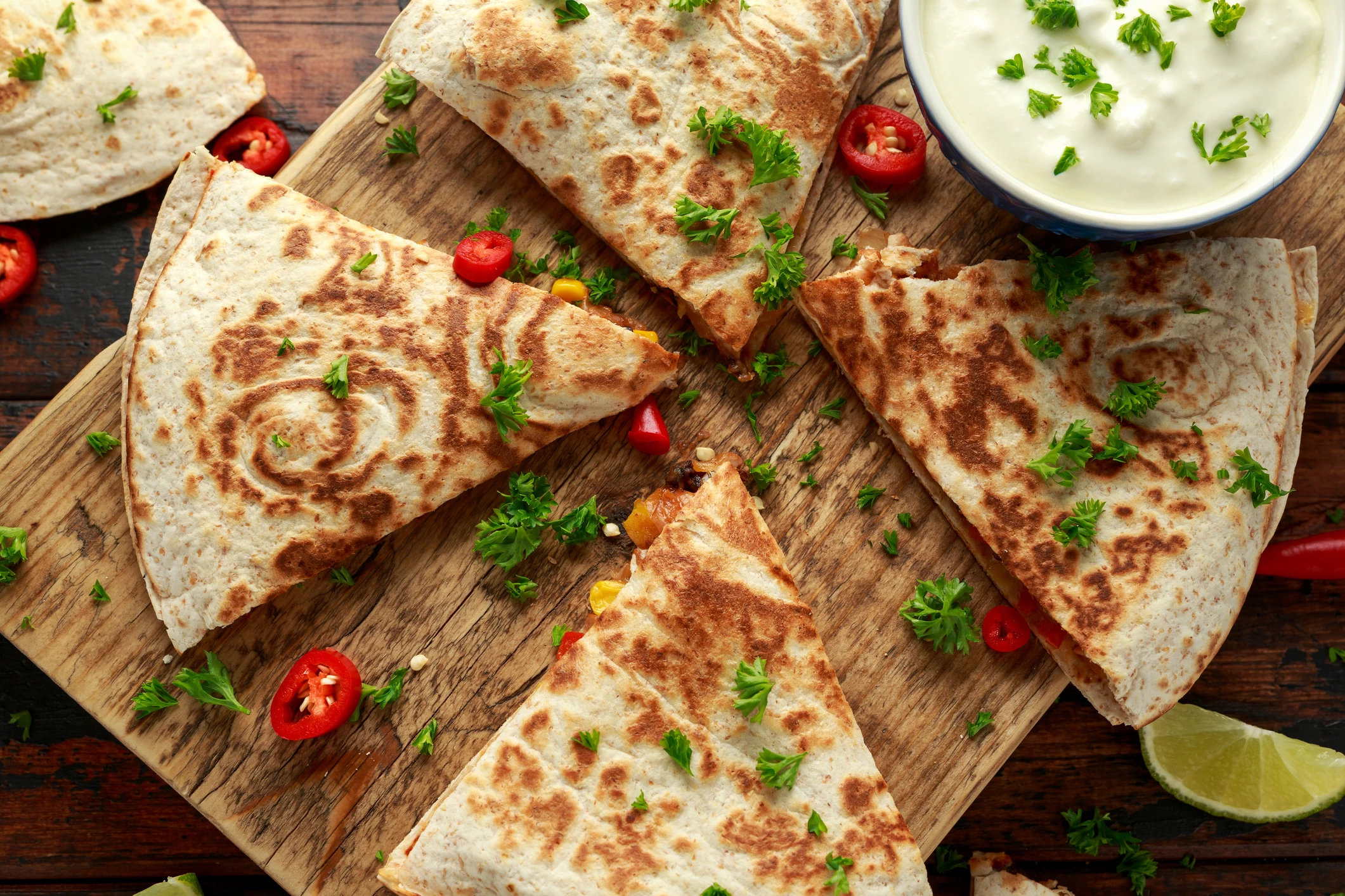 Adobo Quesadilla Burger with Grilled Corn Salsa Recipe Food Network UK