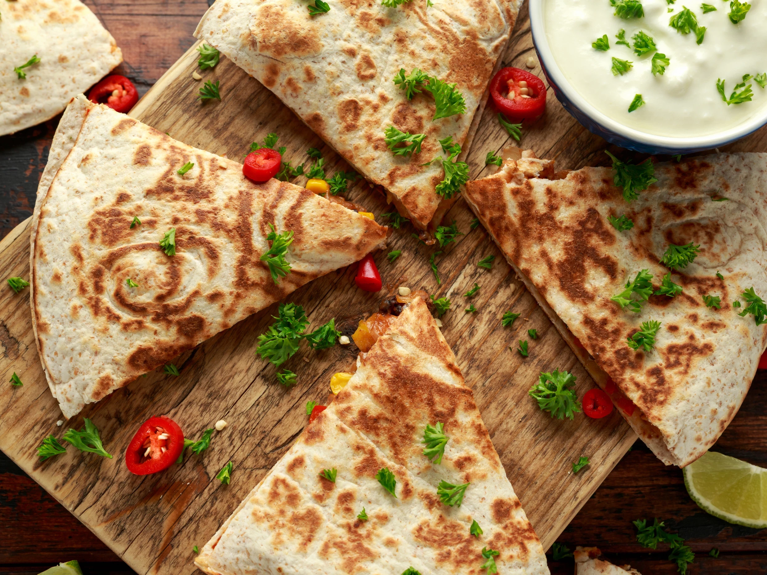 quesadillas