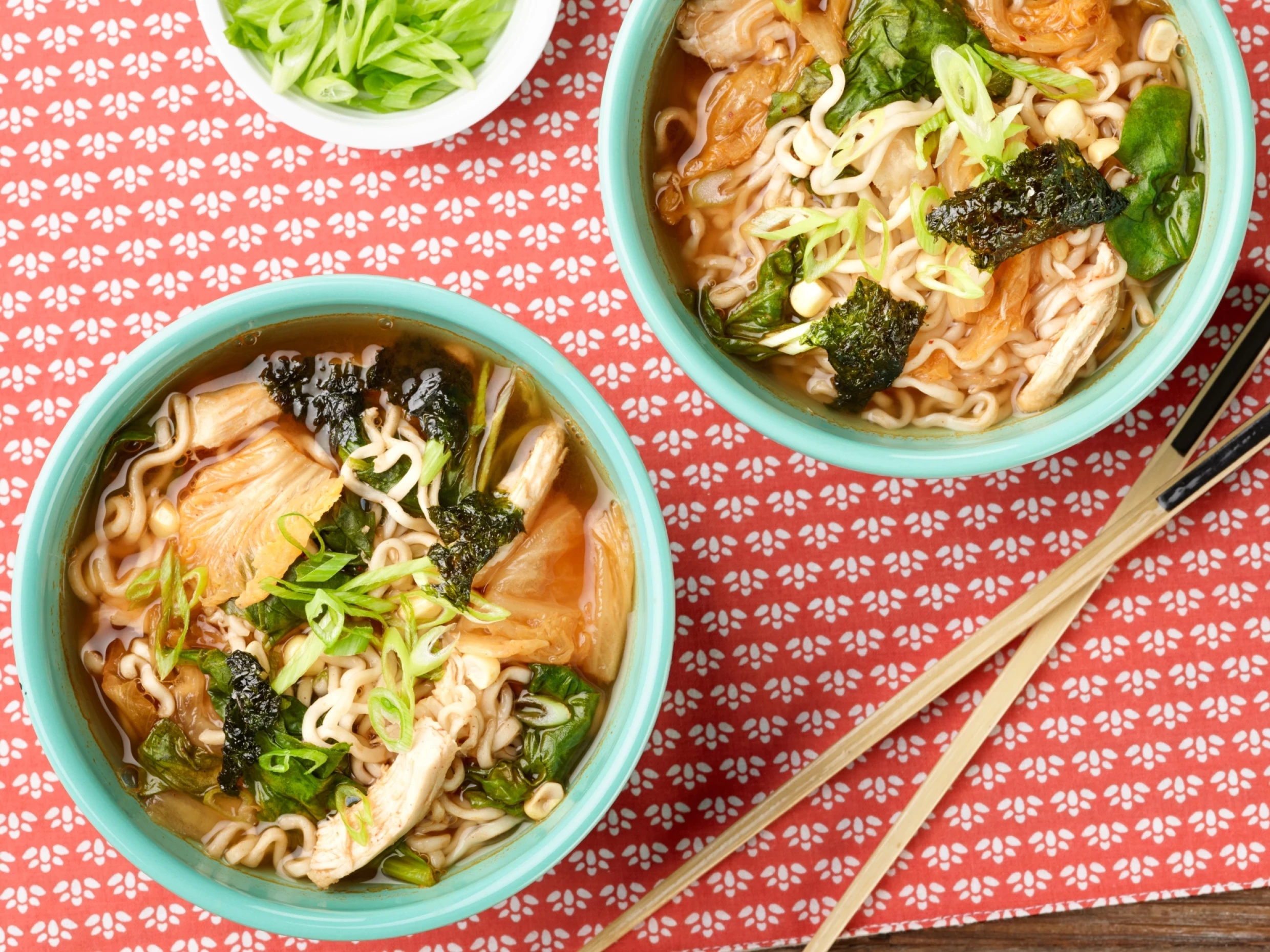 10-Minute Chicken, Corn and Kimchi Ramen Noodles new
