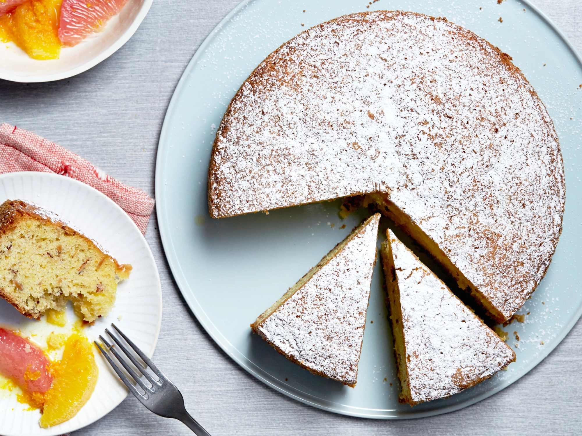 Almond Citrus Olive Oil Cake Recipe | Food Network UK