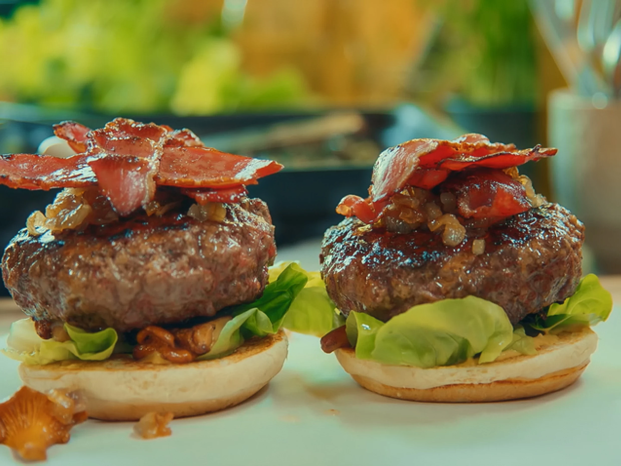 Michel Roux's smoked duck burger