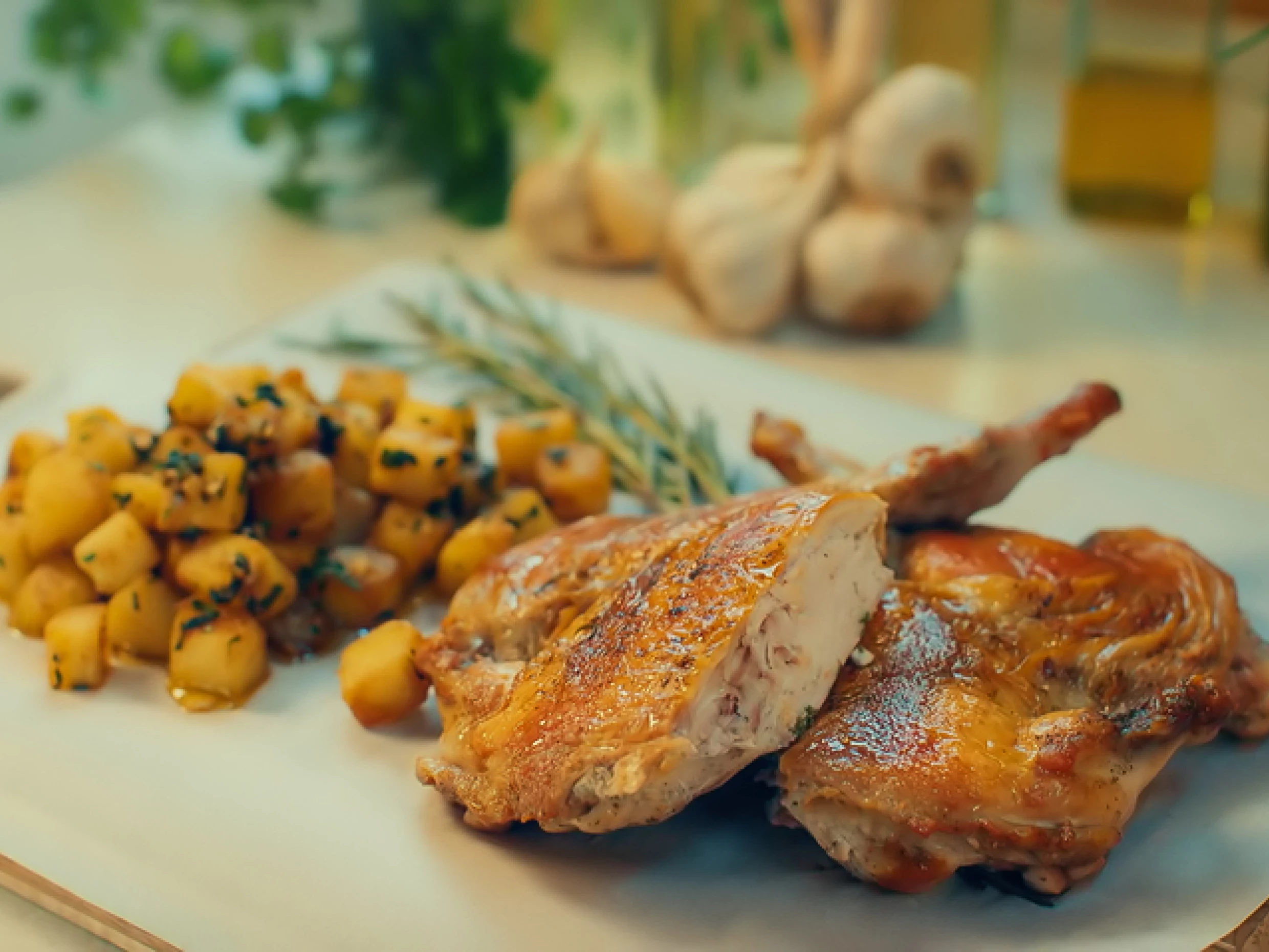 Michel Roux's roast spatchcock chicken