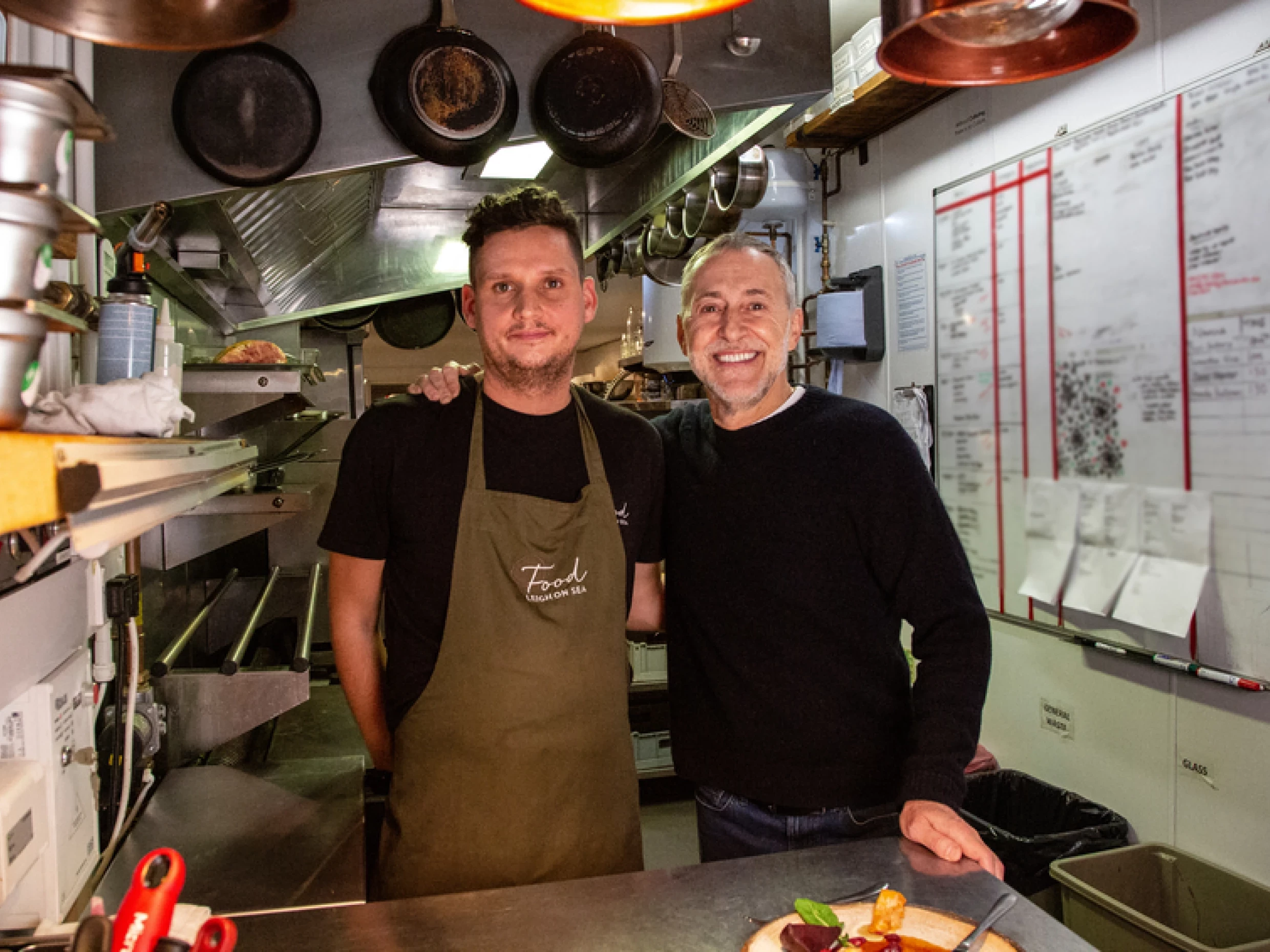 Michel Roux Jnr at Food Restaurant with Liam Lingwood