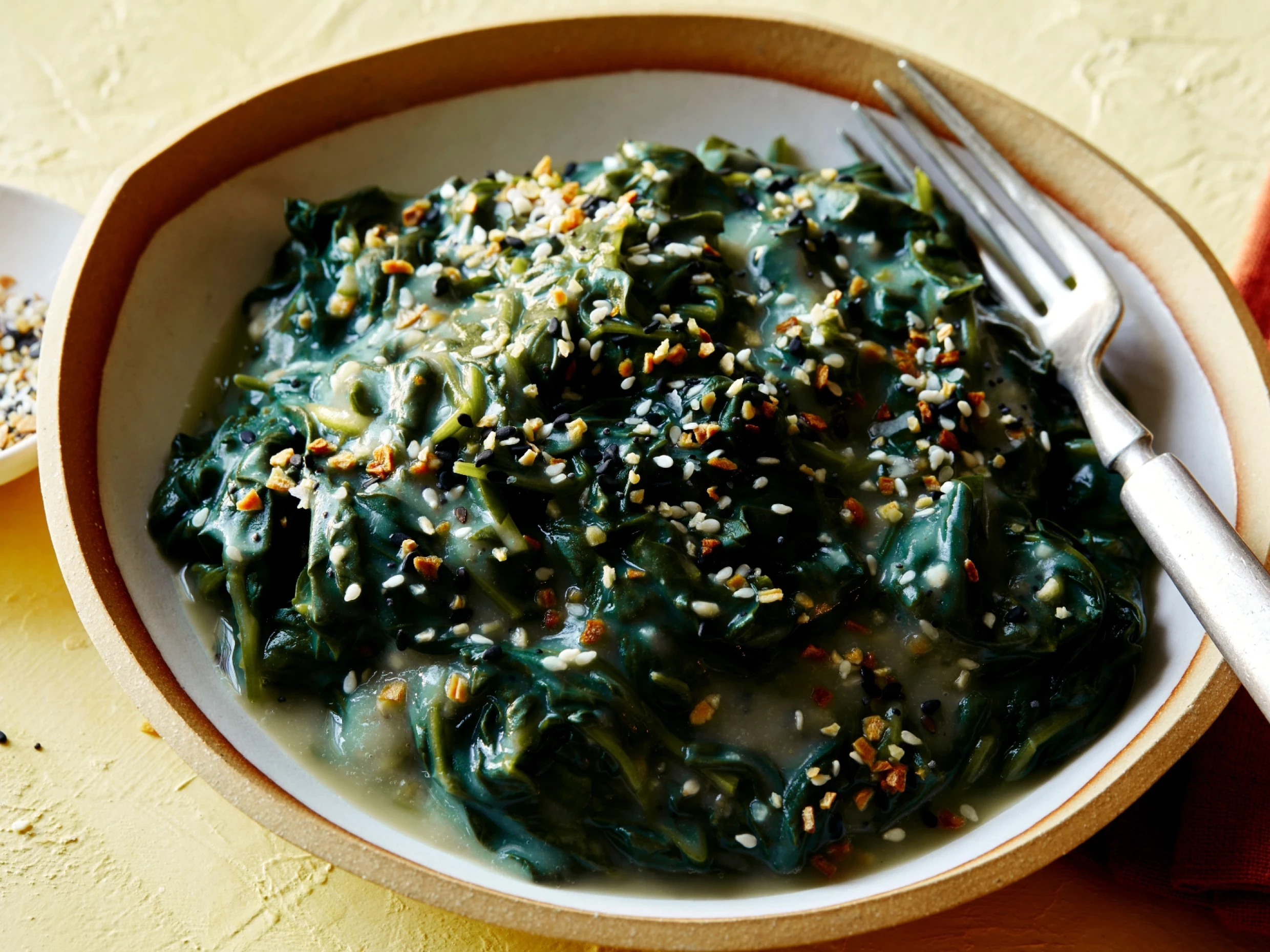 everything bagel creamed spinach