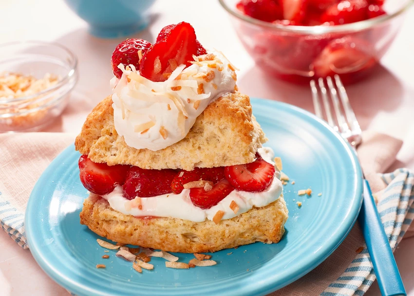 Vegan Strawberry Shortcakes with Coconut Whipped Cream