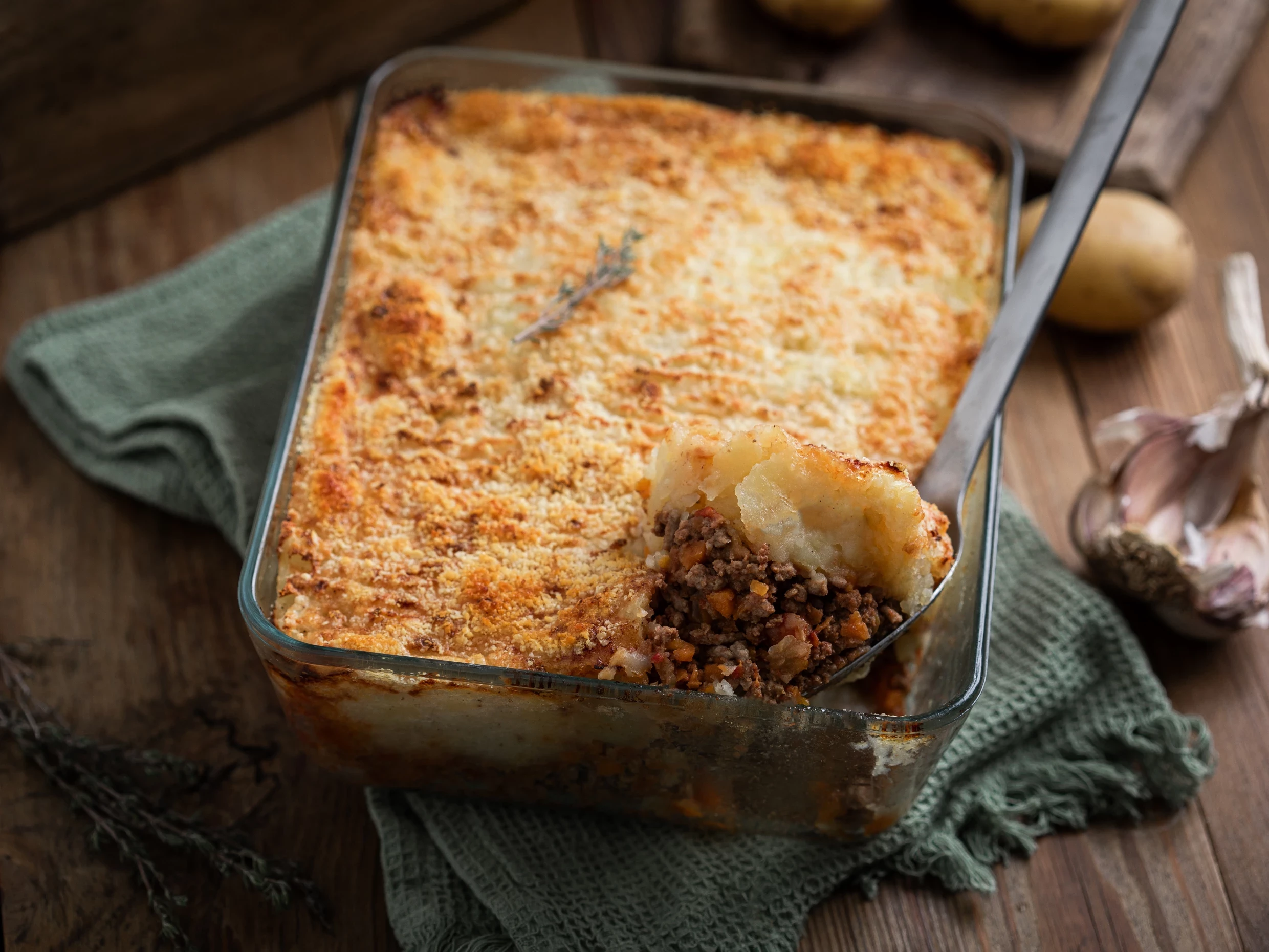shepherd's pie with biscuit topping