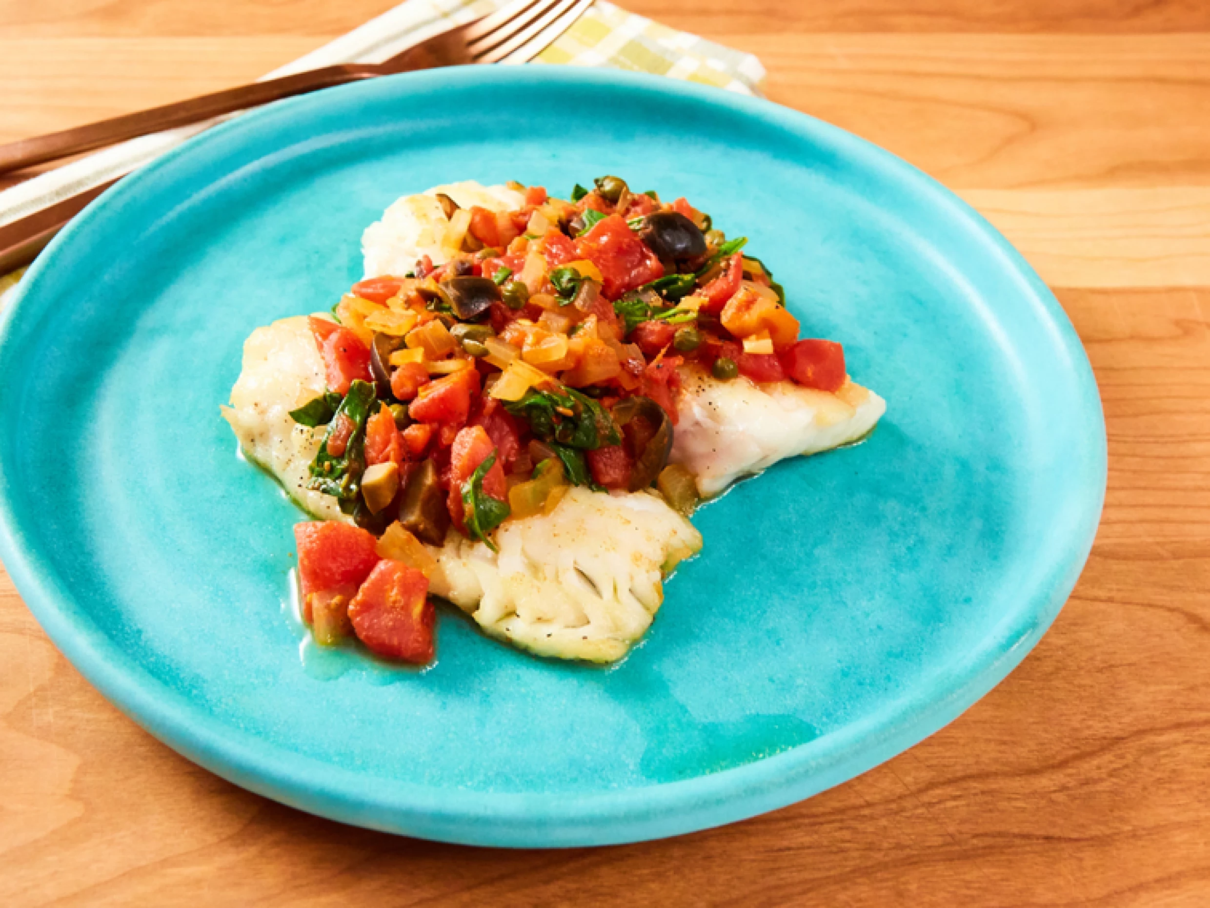 fish with tomatoes olives and capers
