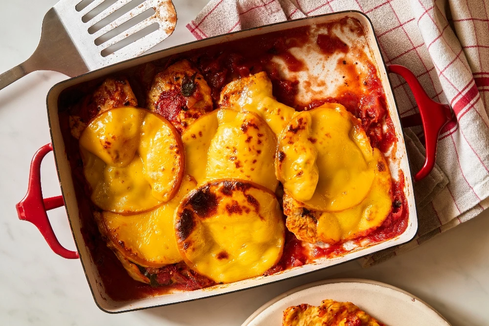 Grilled Chicken Cutlet Parmigiana Recipe | Food Network UK