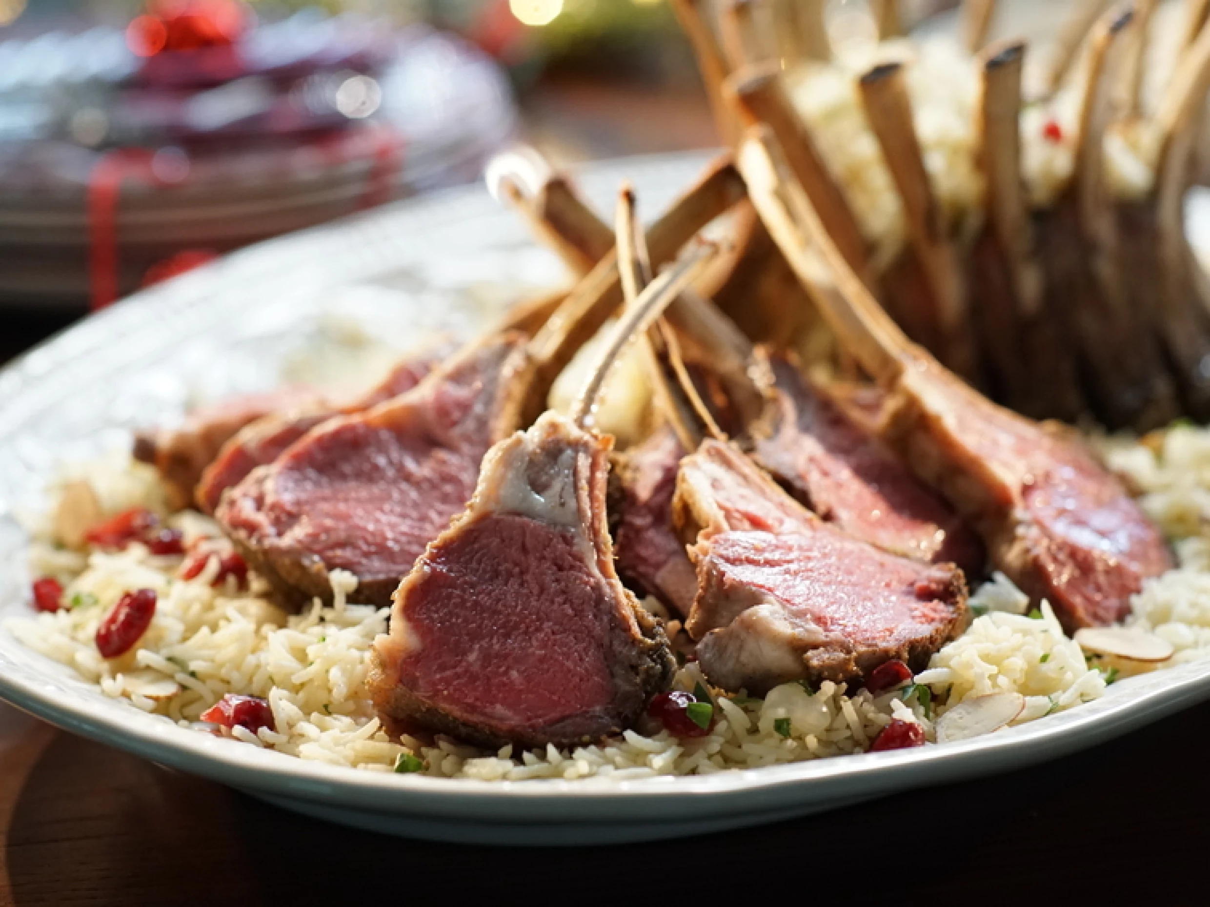 rack of lamb with mint basil pesto
