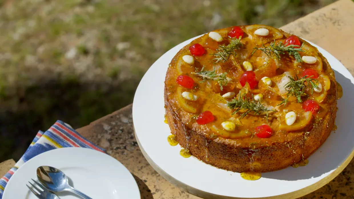 Marcus Wareing's Almond, Olive Oil and Rosemary Cake Recipe | Food Network UK
