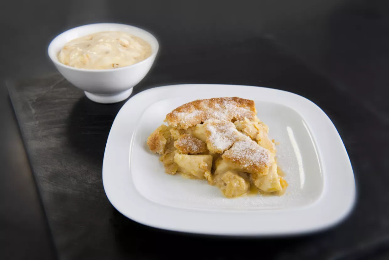 Apple Pie with Honeycomb Ice Cream Recipe | Food Network UK