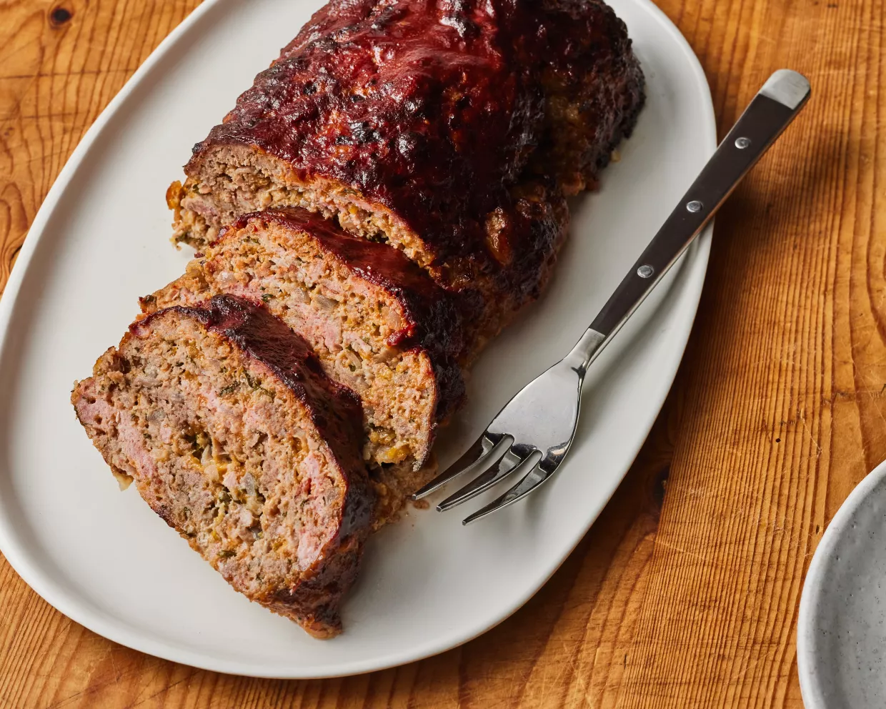 Streaky Bacon-Cheddar Meatloaf Recipe | Food Network UK