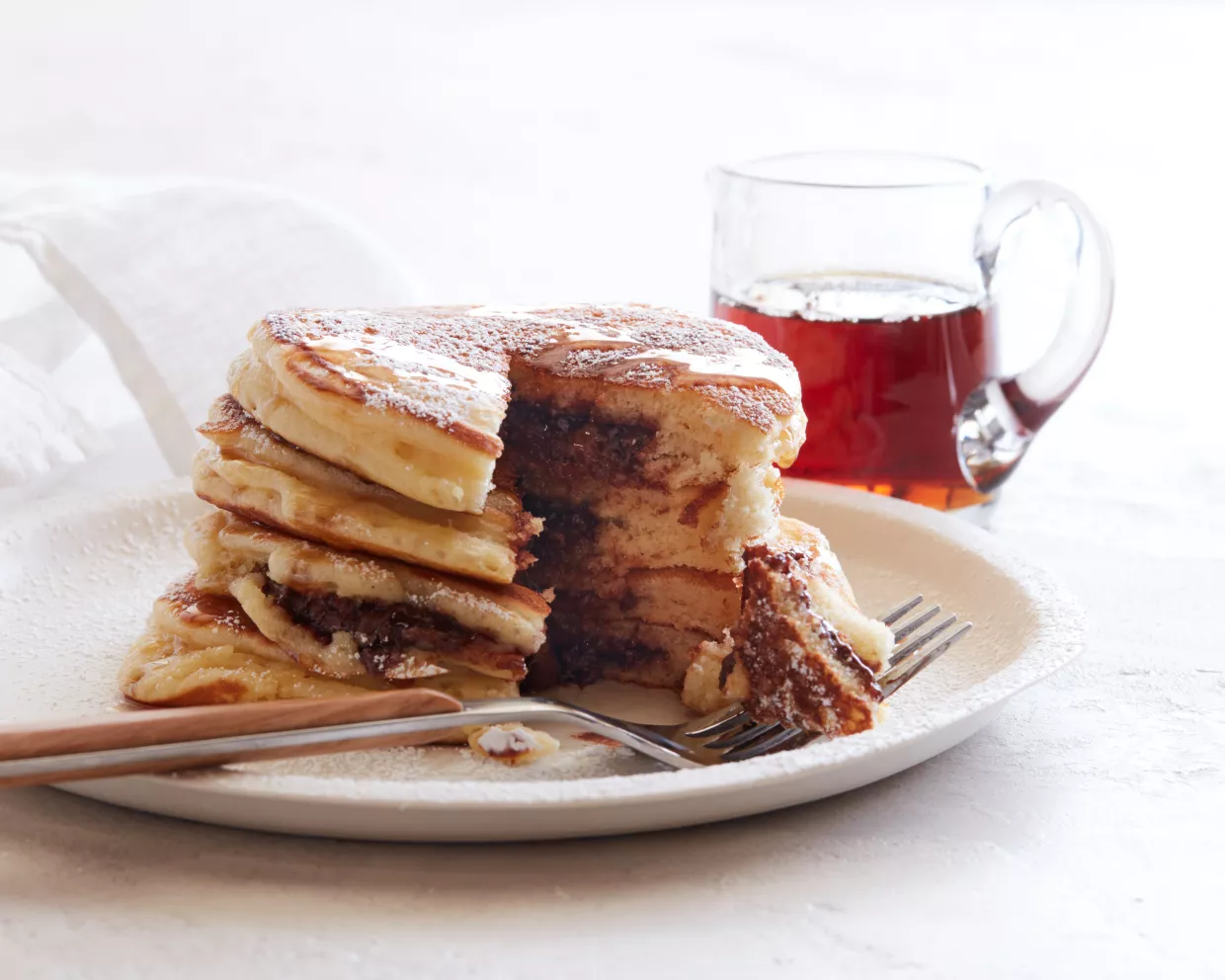 Nutella-Stuffed Pancakes Recipe | Food Network UK