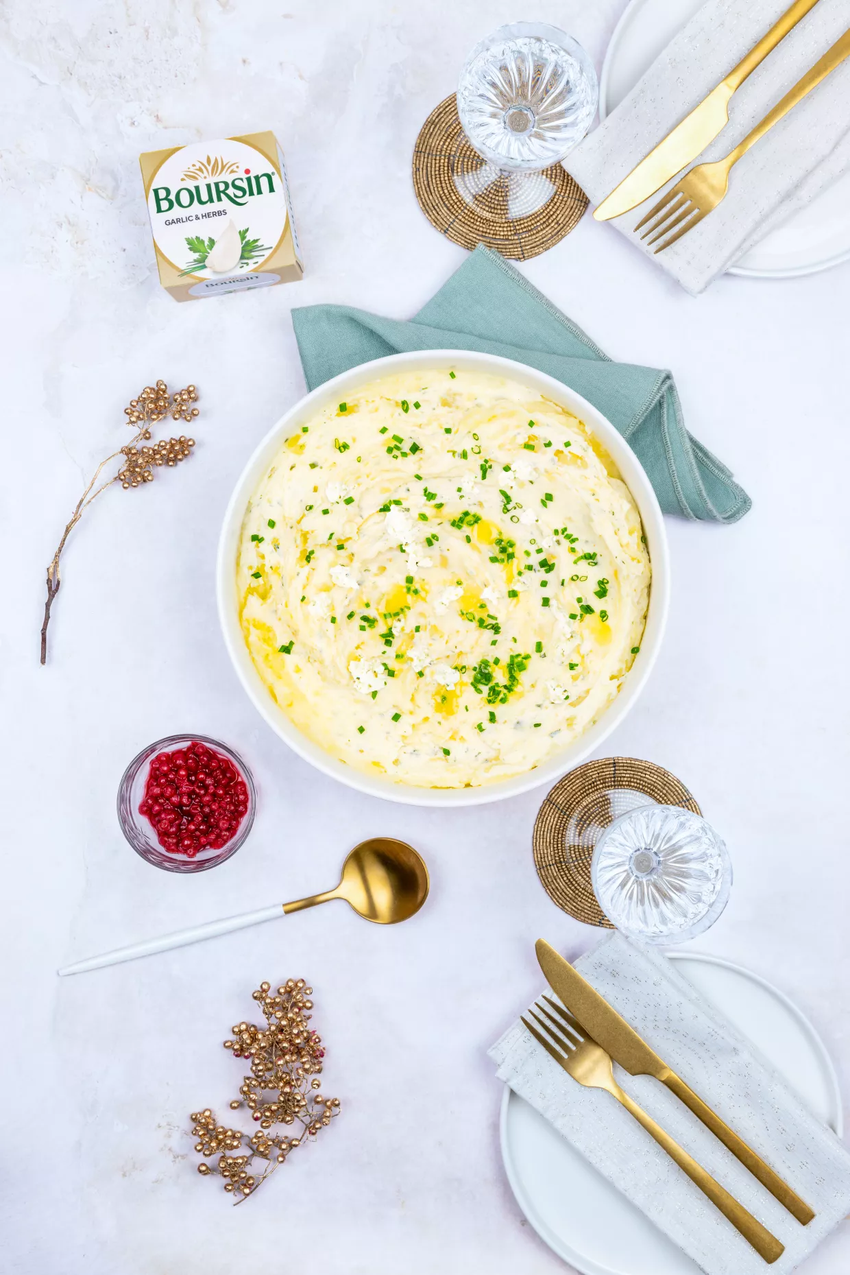 BoursinÂ® Cheesy Mashed Potatoes Recipe | Food Network UK